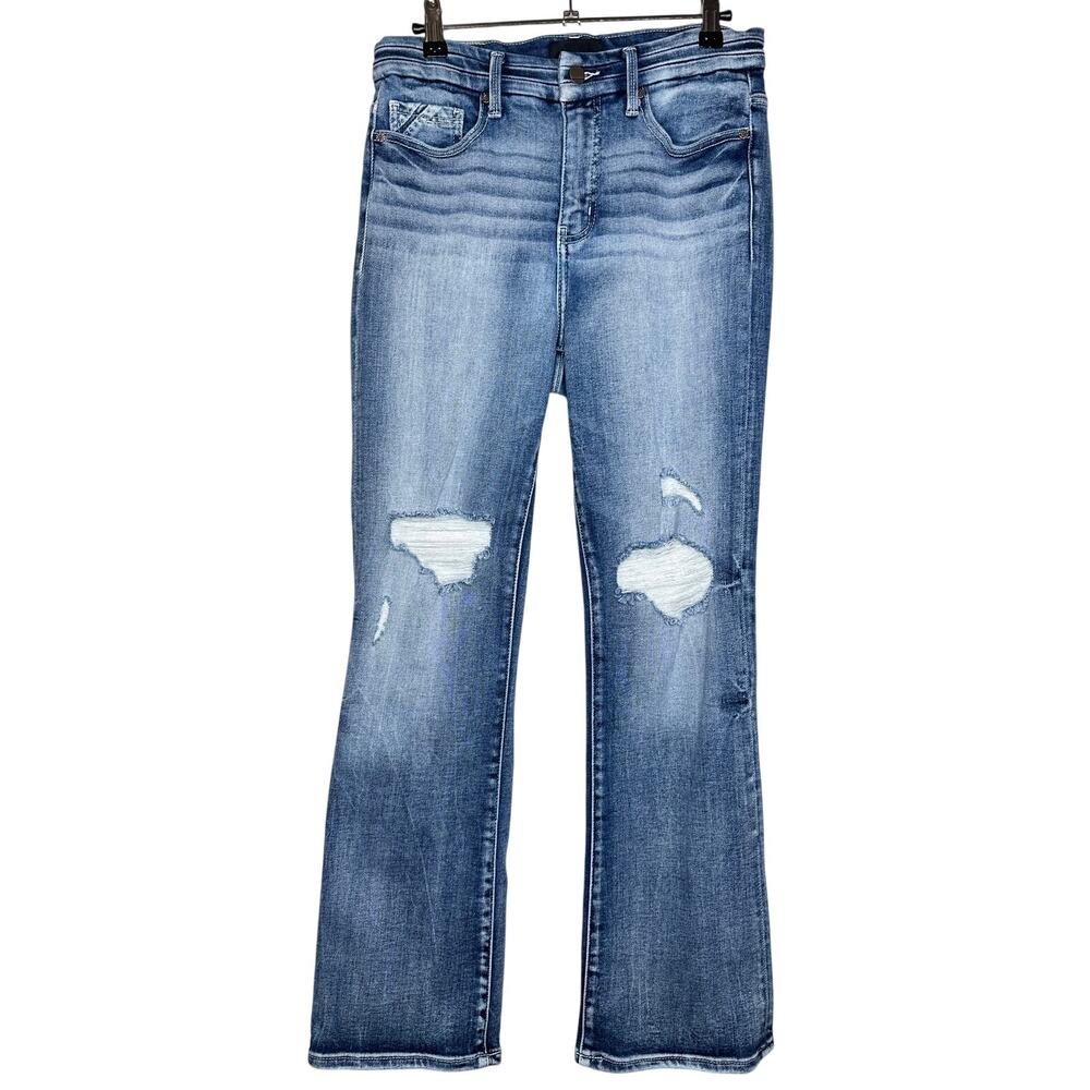 Buckle Black Label Fit No. 75 Tailored Bootcut Stretch Denim Jeans Size 27x30